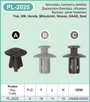 PL-2025A Plastic car holders