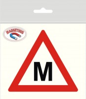 Magnetic sticker "M" Educational transport 160 x 140 mm /MG-0098