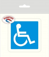 Magnetic sticker "Disabled" 100 x 100 mm /MG-0003