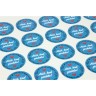Stickers " Ačiū, kad pirkote! " (Thank you for your purchase!) PVC sticker label