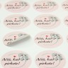 Stickers " Ačiū, kad pirkote! " (Thank you! for your purchase!) PVC sticker label
