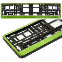 Number Plate Surrounds green color Holder Frame for all cars M6619