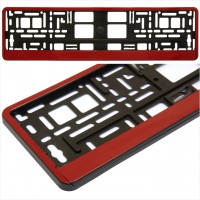 Number Plate Surrounds red color Holder Frame for all cars M6617