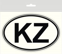 LTR-0061 Sticker "KZ" (Kazakhstan) 120 x 80 mm