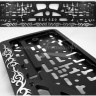 Number Plate Surrounds Holder Frame embossed Fire