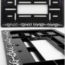 Number Plate Surrounds Holder Frame frame embossed Fire 300x150 mm for US USA type numbers