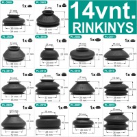 14x MULTIPACK Universal Ball Joint Rubber Dust Boot Replacement Covers Track Rod End Set Kit