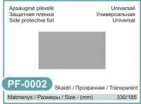 Universali apsauginė plėvelė / Universal protective film  (185 mm x 330 mm), Skaidri/Transparent