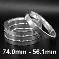 Aliuminiai Centravimo žiedai 74.0mm - 56.1mm