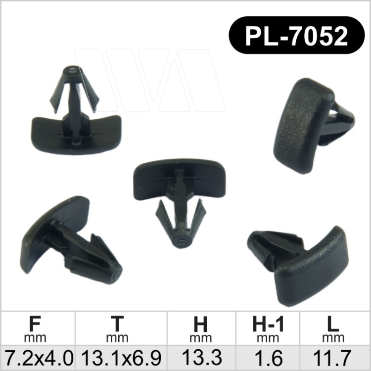 PL-7052 Plastmasinis laikiklis durų apvado sandarinimo spaustukas automobiliams tinka 9677359880