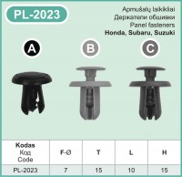PL-2023A Plastmasiniai laikikliai automobiliams