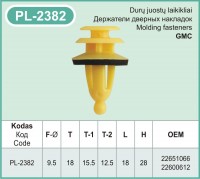 PL-2382 Plastmasiniai laikikliai automobiliams