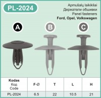 PL-2024A Plastmasiniai laikikliai automobiliams