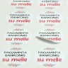 Stickers " PAGAMINTA RANKOMIS su meile " (​HANDMADE with love​)​ PVC sticker label 