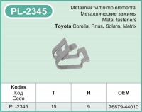 PL-2345 Metaliniai laikikliai automobiliams
