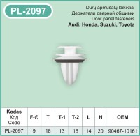 PL-2097 Plastmasiniai laikikliai automobiliams