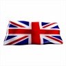 75 x 50 mm Embossed polymer sticker United Kingdom UK flag