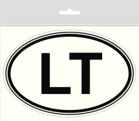 LTR-0043 Sticker "LT" (Lithuania) 130 x 90 mm
