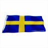 75 x 50 mm Iškilus polimerinis lipdukas Švėdijos vėliava