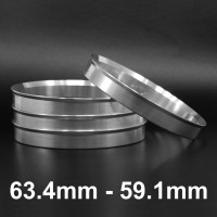 Aliuminis Centravimo žiedas 63.4mm - 59.1mm