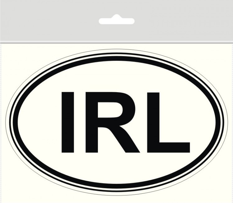 LTR-0053 Sticker &quot;IRL&quot; (Ireland) 100 x 65 mm