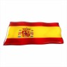 75 x 50 mm Iškilus polimerinis lipdukas Ispanijos vėliava