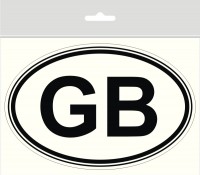 LTR-0054 Sticker "GB" (Great Britain) 100 x 65 mm