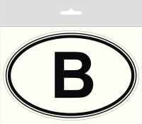 LTR-0056 Sticker "B" (Belgium) 100 x 65 mm