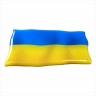 75 x 50 mm Iškilus polimerinis lipdukas Ukrainos vėliava