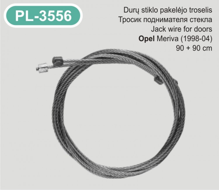 PL-3556 Stiklo keltuvo troselis K/D