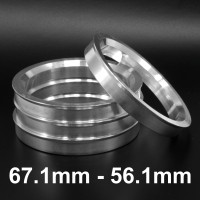 Aliuminiai Centravimo žiedai 67.1mm - 56.1mm