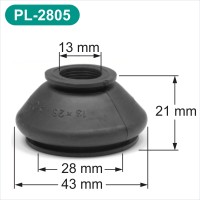 13/28/21 mm Rubber ball joint rubber dust cover for cars PL-2805
