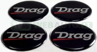 Iškilūs lipdukai ratlankių dangteliams "Drag"