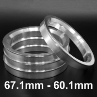 Aliuminiai Centravimo žiedai 67.1mm - 60.1mm