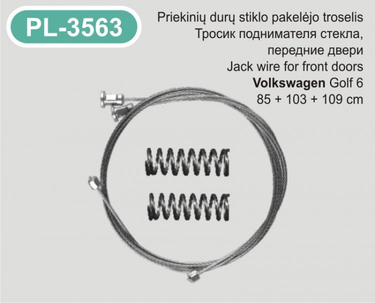 PL-3563 Stiklo keltuvo troselis PK/PD