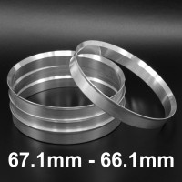 Aliuminiai Centravimo žiedai 67.1mm - 66.1mm