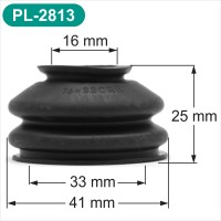 16/33/25 mm Rubber ball joint rubber dust cover for cars PL-2813
