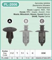 PL-2006A Plastmasiniai laikikliai automobiliams