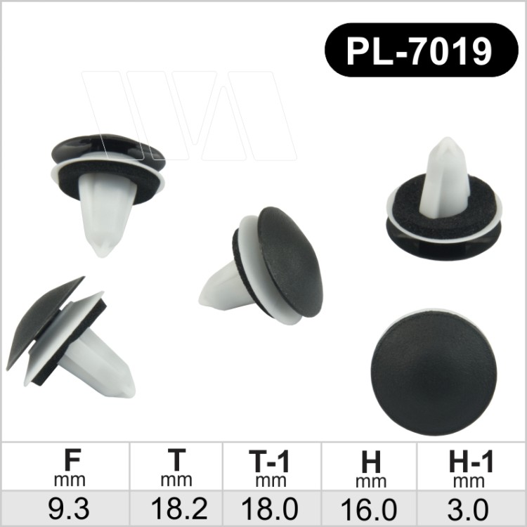 PL-7019 Plastmasinis laikiklis su sandarikliu, įvorė automobiliams tinka 51717154239, 51717048316