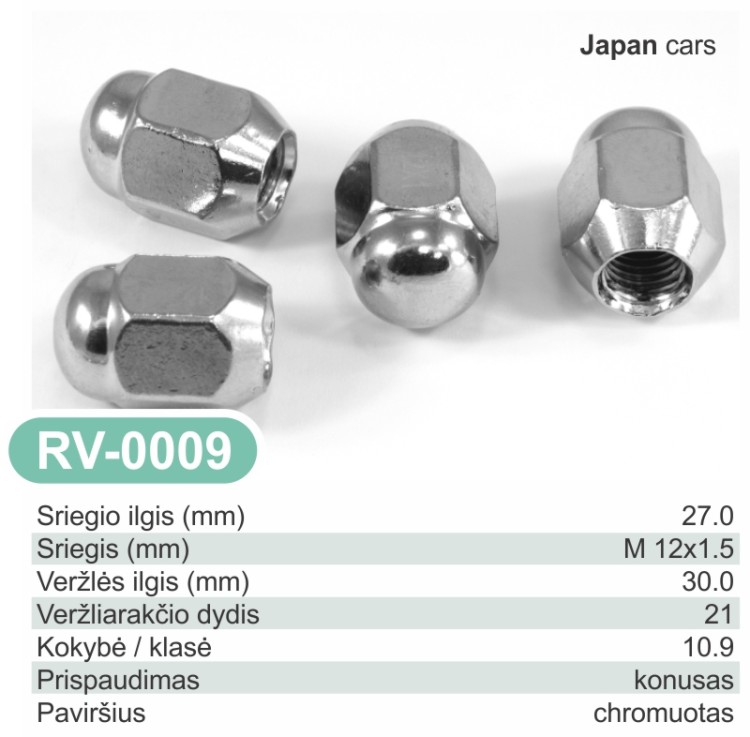 Rato veržlė RV-0009 Japoniškiems automobiliams