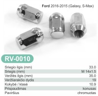 Rato veržlė M14x1.5 19'' / RV-0010 Ford 2016-2015 (Galaxy, S-Max)