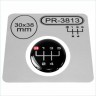30 x 38 mm Gear lever handle sticker /PR-3813