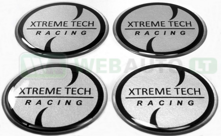 Embossed stickers for wheel covers "Xtreme Tech Racing"