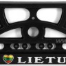 Numerio rėmelis reljefinis su chromu dengtu užrašu "Aš myliu Lietuvą" ir trispave vėliava
