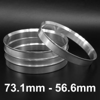 Aliuminiai Centravimo žiedai 73.1mm - 56.6mm