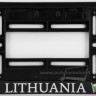 Numerio rėmelis reljefinis su užrašu "Lithuania" su Lietuvos herbu Vytis ir vėliava, 300x150 mm numeriams