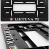 Numerio rėmelis reljefinis su užrašu "LIETUVA" su Lietuvos herbu Vytis ir vėliava, 300x150 mm numeriams
