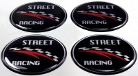 Iškilūs lipdukai ratlankių dangteliams "Street Racing"
