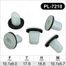 PL-7210 Plastmasinis laikiklis automobiliams tinka 871262E000