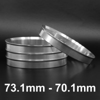 Aliuminiai Centravimo žiedai 73.1mm - 70.1mm